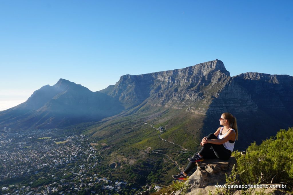 Vista da Table Mountain do topo do Lion's Head