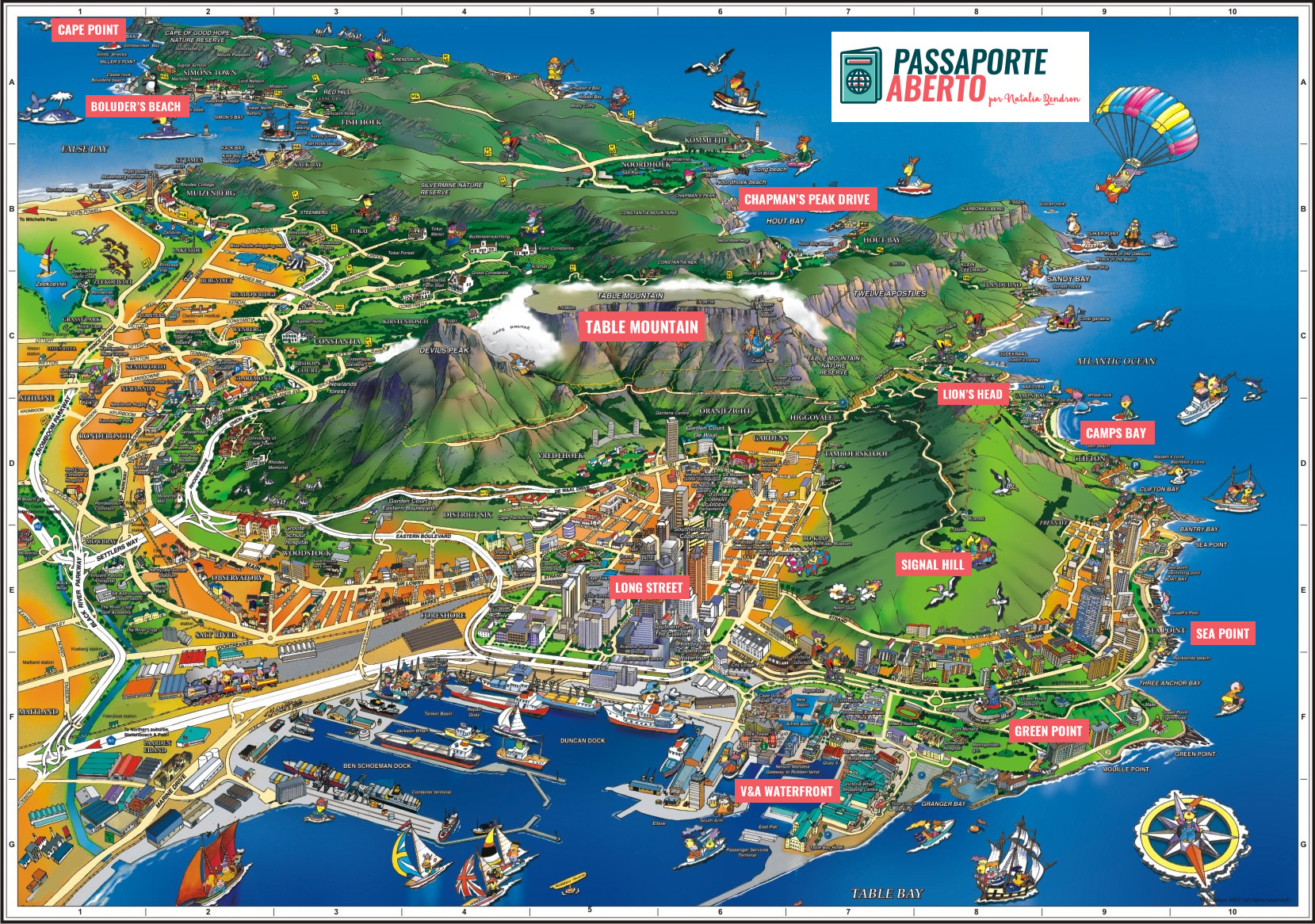 mapa de cape town