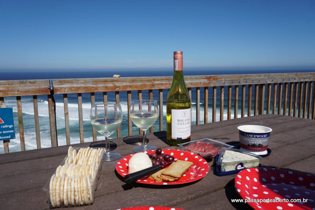 Nosso almoço com a vista maravilhosa do Robberg! Nosso almoço com a vista maravilhosa do Robberg!
