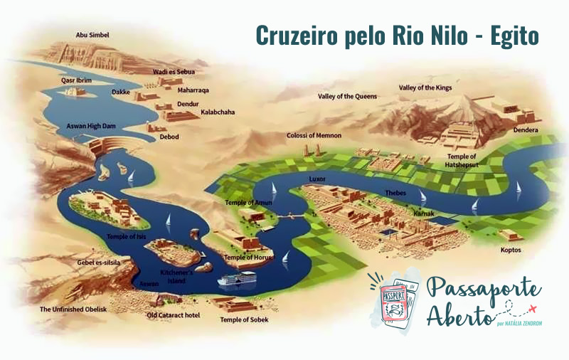 Principais atrações do cruzeiro pelo Rio Nilo